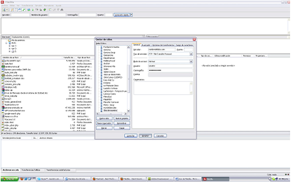 Datos de acceso ftp