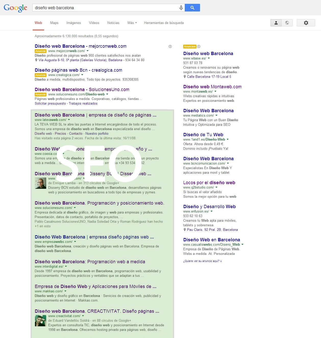 Posicionamiento web